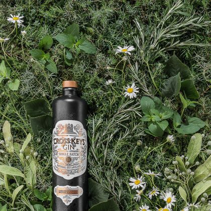 Dark Bottle, Yellow Flowers – Brand Photography Portfolio